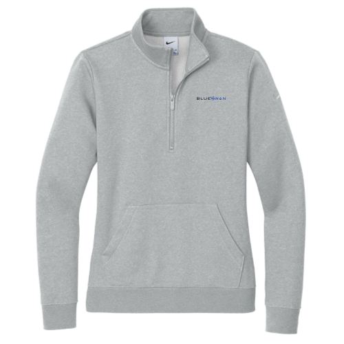 BlueSwan - Nike Ladies Club Fleece Sleeve Swoosh 1/2-Zip v2