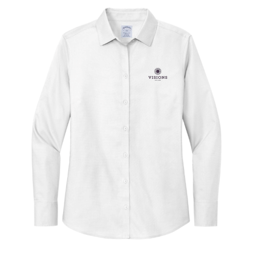 SDVisions - Brooks Brothers Women's Wrinkle-Free Stretch Nailhead Shirt "Eye Care"