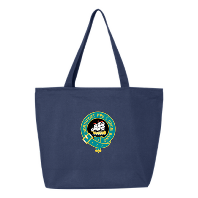 Northport - 24.5L Canvas Zippered Tote - Black / Navy (Logo)