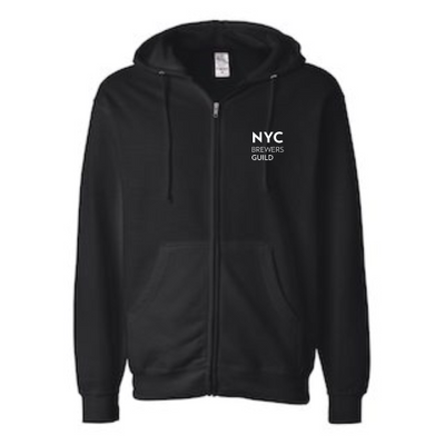 NYC Brewers Guild - Independent Trading Unisex Midweight Full-Zip Hooded Sweatshirt