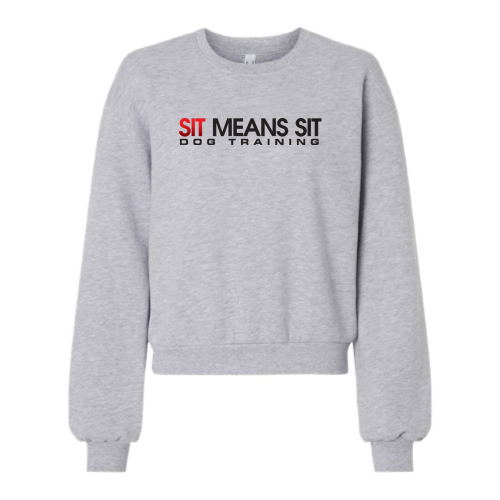Sit Means Sit - American Apparel ReFlex Women's Fleece Crewneck Sweatshirt