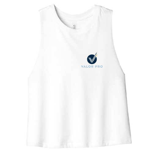 ValorPro - BELLA+CANVAS Women's Racerback Cropped Tank - Front