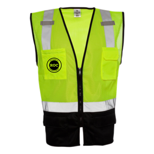 RocEquipmentEmployee - Class 2 Black Bottom Vest
