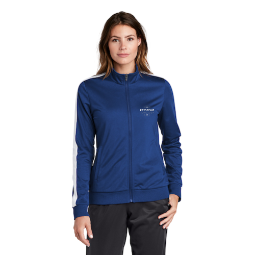 KeystoneAudiology - Sport-Tek Ladies Tricot Sleeve Stripe Track Jacket
