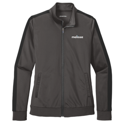 Melissa - Sport-Tek Ladies Tricot Sleeve Stripe Track Jacket