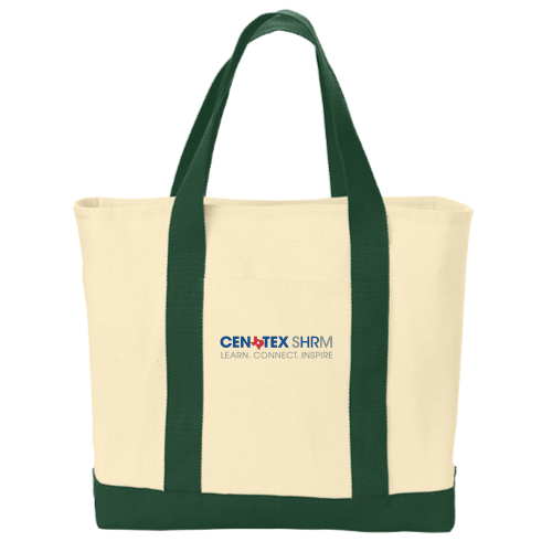 CentexSHRM - Port & Company 2-Tone Shopping Tote