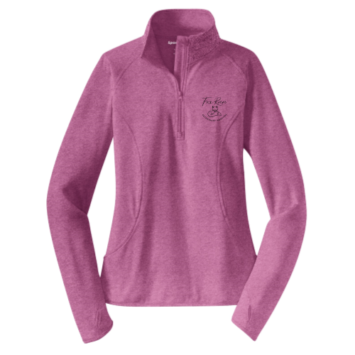 FoxRunVeterinary - Sport-Tek Ladies Sport-Wick Stretch 1/2-Zip Pullover - v2