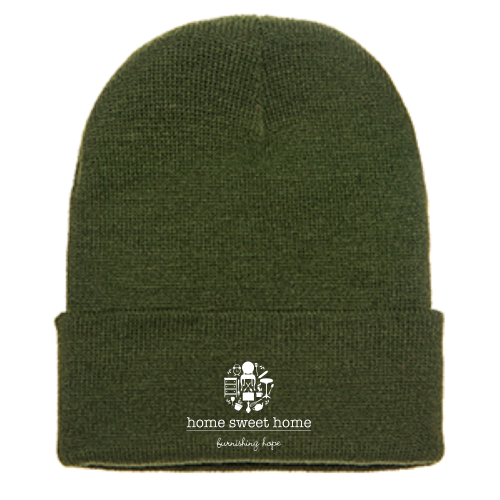 HomeSweetHome Cuffed Knit Beanie
