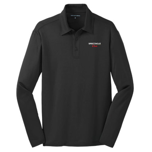 SpectacleLive - Port Authority Silk Touch Performance Long Sleeve Polo