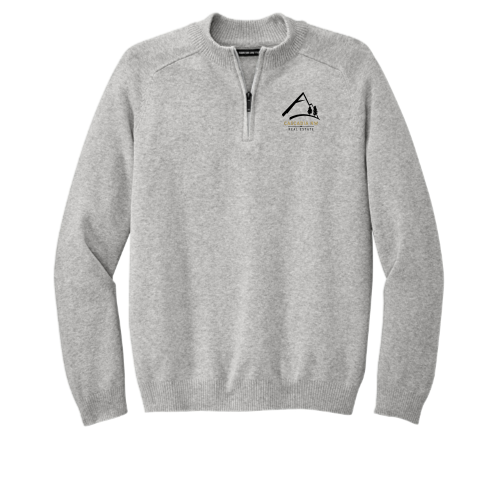 CascadiaNWRealEstate - MercerMettle - Men's Quarter-Zip Sweater v1