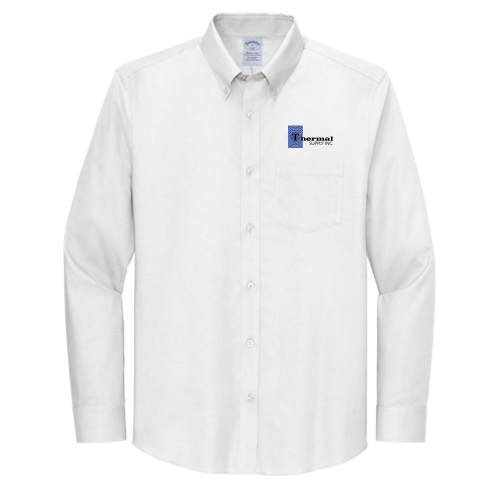 ThermalSupply - Brooks Brothers Wrinkle-Free Stretch Nailhead Shirt - White