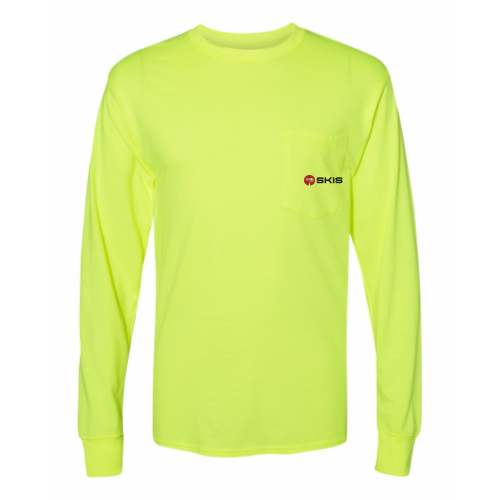 SkisPainting - Workwear Long Sleeve Pocket T-Shirt