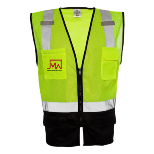JohnsonMetalWorks -Class 2 Black Bottom Vest