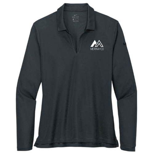 Merina+Co - Nike Ladies Dri-FIT Long Sleeve Polo v2