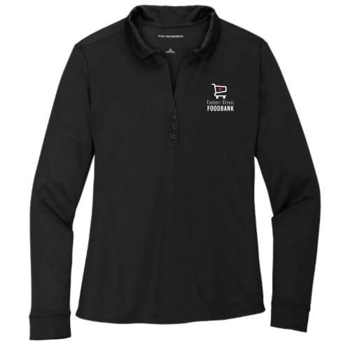 EasternIllinoisFoodbank - Port Authority Ladies Silk Touch Performance Long Sleeve Polo v1