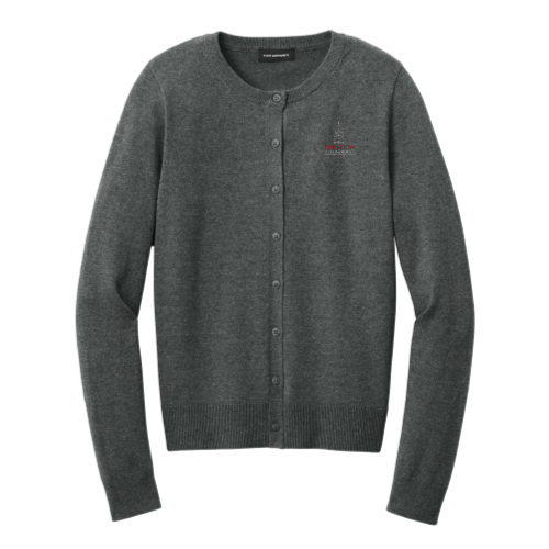 PinkertonIT - Port Authority Women’s Easy Care Crewneck Cardigan Sweater