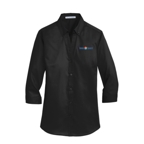 Innerspace Ladies Three Quarter Sleeve Twill Shirt
