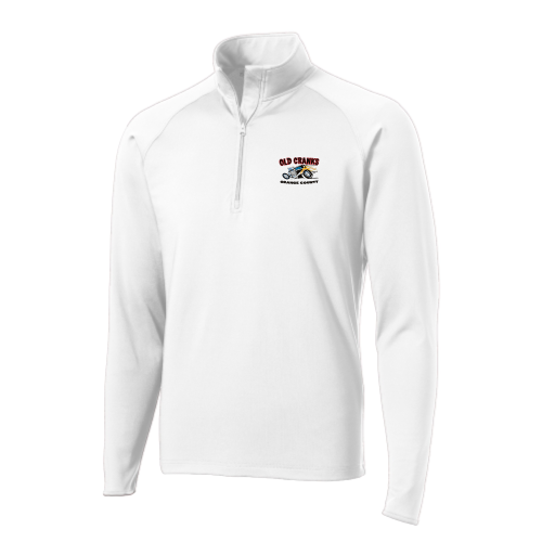OldCranks - Sport-Tek Sport-Wick Stretch 1/2-Zip Pullover - White