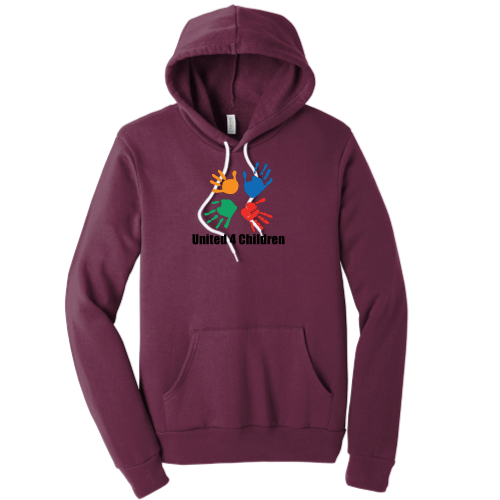 United4Children - Unisex Poly/Cotton Hooded Pullover Sweatshirt