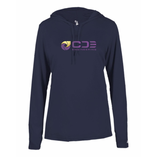 CDE ENG - B-Core L/S Women's Hood Tee
