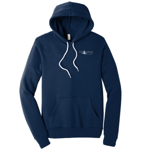 FirstLutheranChurch - Unisex Poly/Cotton Hooded Pullover Sweatshirt