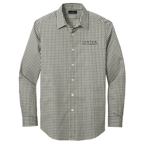 JesterFamilyChiropractic - Brooks Brothers - Men's Tech Stretch Pattern Shirt - v2