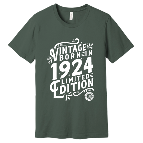 FerrisCoffee - Bella Canvas - Born in 1924 inverted - V1