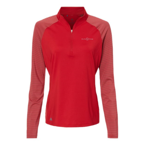 AcuityEyeGroup - Women's Stripe Block Quarter-Zip Pullover - Embroidered