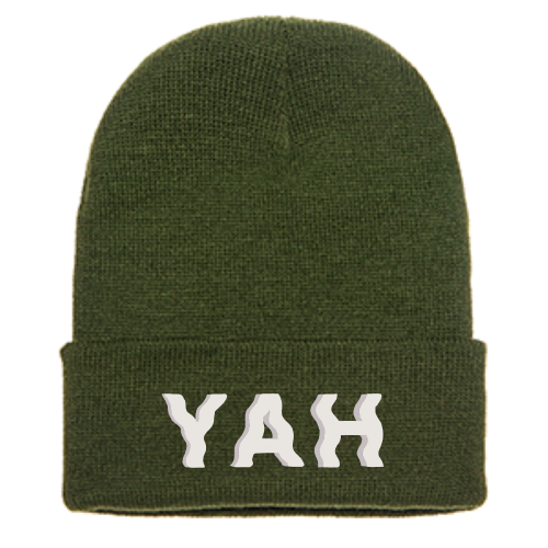 Dark Black - YAH Cuffed Beanie