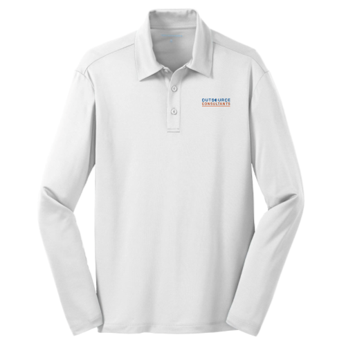 OutsourceConsultants - Port Authority Silk Touch Performance Long Sleeve Polo