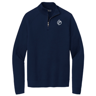 GFOA - Brooks Brothers Cotton Stretch 1/4-Zip Sweater