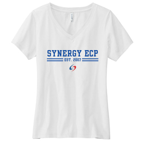 SynergyECP - Volunteer Knitwear Women's Daily V-Neck Tee USA-Made - v4