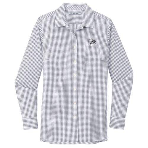 Nebraska State Fair - Port Authority Ladies Broadcloth Gingham Easy Care Shirt