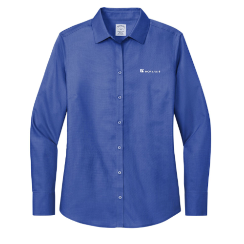 BorealisGroup - Brooks Brothers Women's Wrinkle-Free Stretch Nailhead Shirt
