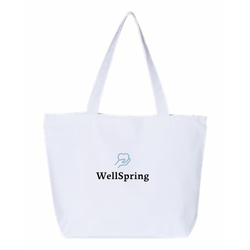 OasisSeniorAdvisors - 24.5L Canvas Zippered Tote v1