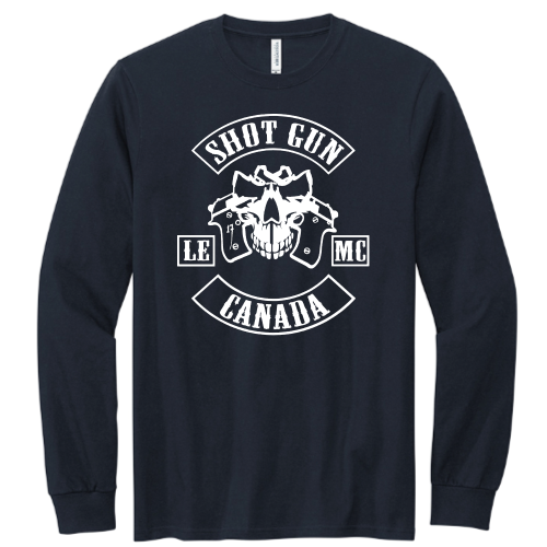 ShotGunLawEnforcementMC - Volunteer Knitwear Chore Long Sleeve Tee USA-Made V6 "Canada"