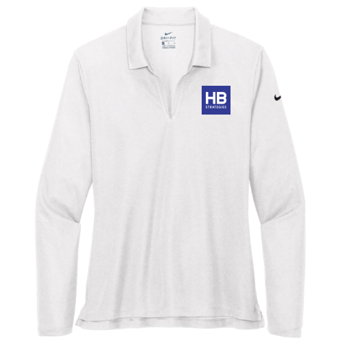 HBStrategies - Nike - Ladies Dri-FIT Long Sleeve Polo - v3