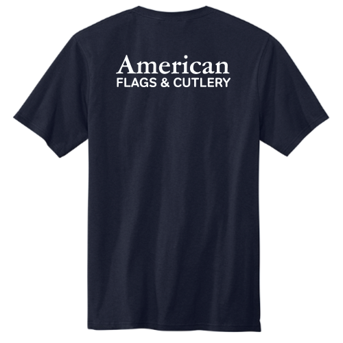 American Flags and Cutlery - Volunteer Knitwear All-American Tee USA-Made