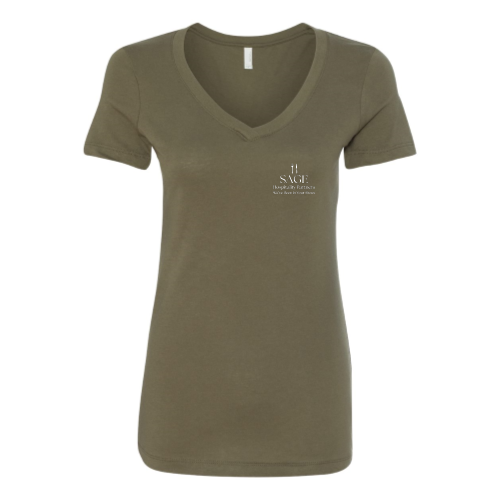 SAGEHospitalityPartners - Next Level - Womens V-Neck