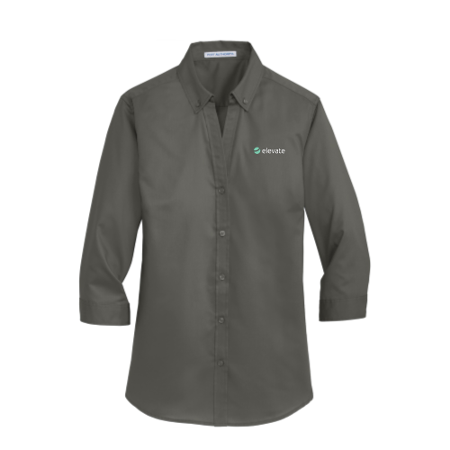 Elevate - Port Authority Ladies 3/4-Sleeve SuperPro™ Twill Shirt