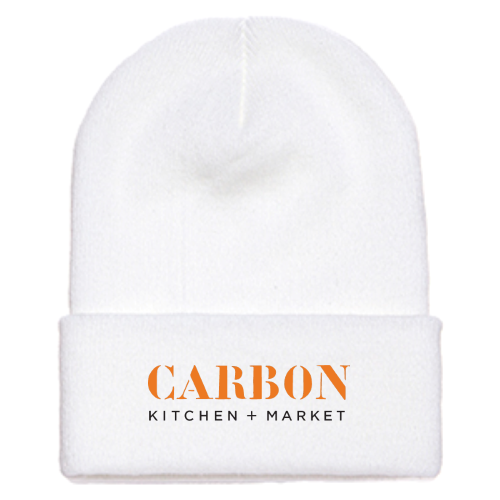 CarbonKitchen - Cuffed Knit Beanie - White