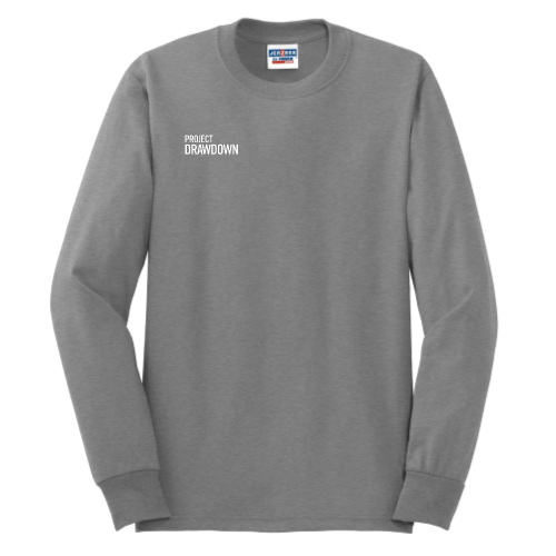 Drawdown - JERZEES Heavyweight Blend 50/50 Cotton/Poly Long Sleeve T-Shirt
