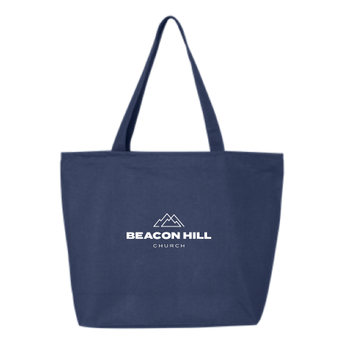 BeaconHillChurch - 24.5L Canvas Zippered Tote v2