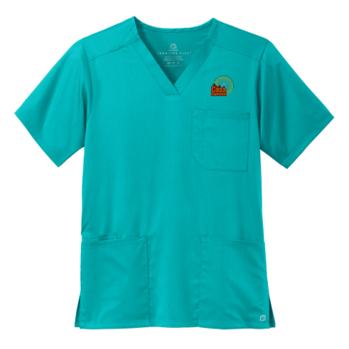 CasaEsperanza - WonderWink Men's Premiere Flex V-Neck Top WW5068 - Light