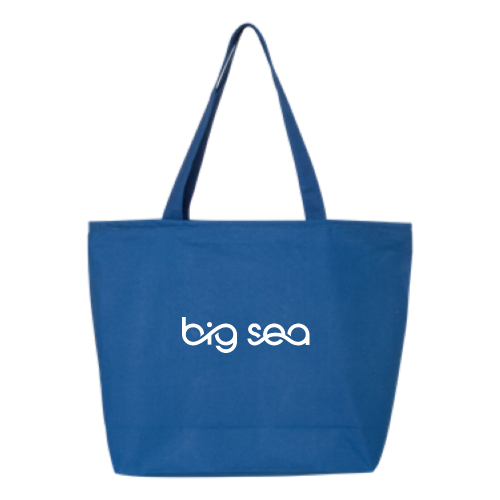 Big Sea - 24.5L Canvas Zippered Tote