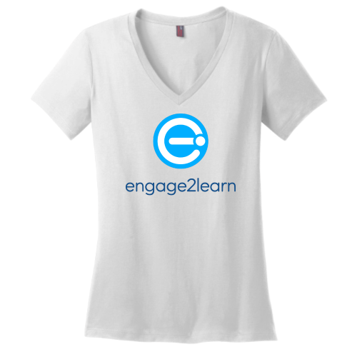 Engage2learn - District Made Ladies Perfect Weight V-Neck Tee