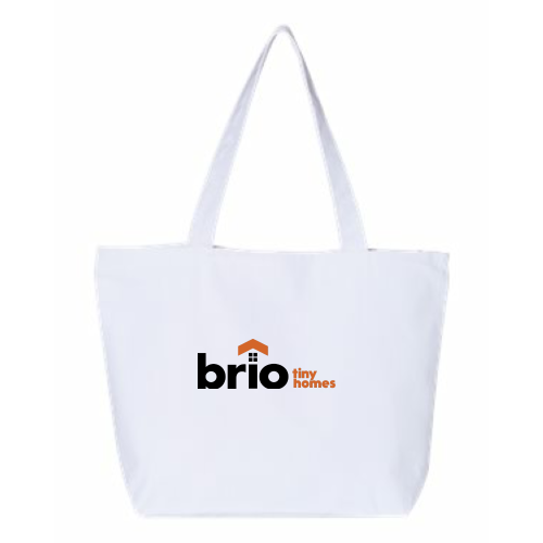BrioTinyHomes - 24.5L Canvas Zippered Tote