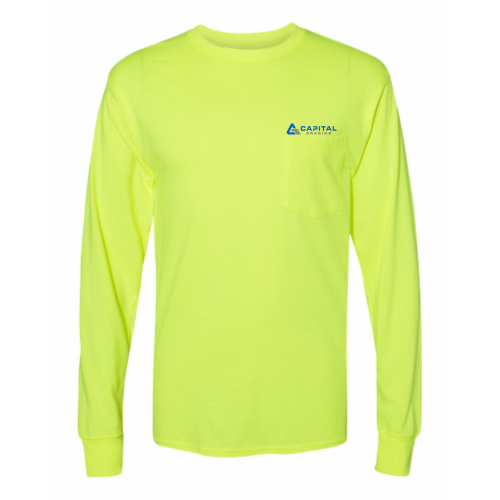 CapGrad - Workwear Long Sleeve Pocket T-Shirt