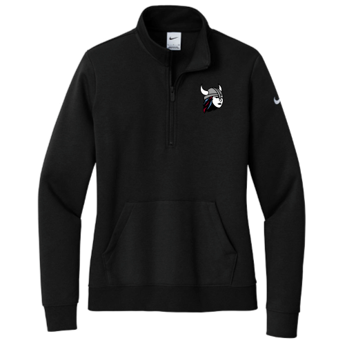 NorthSalinasHighSchool - Nike Ladies Club Fleece Sleeve Swoosh 1/2-Zip