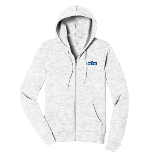 FirstAvenue - Unisex Sponge Fleece Full-Zip Hooded Sweatshirt